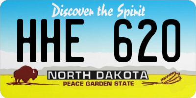 ND license plate HHE620