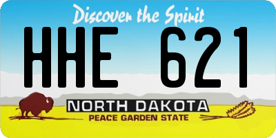 ND license plate HHE621