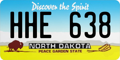 ND license plate HHE638