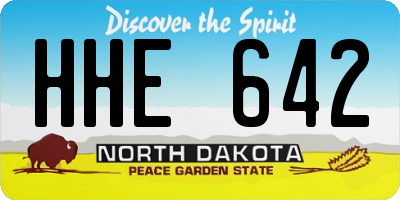 ND license plate HHE642