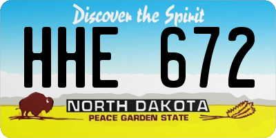 ND license plate HHE672