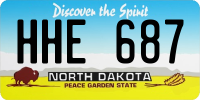 ND license plate HHE687