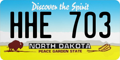 ND license plate HHE703