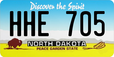 ND license plate HHE705