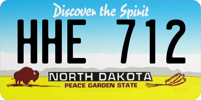 ND license plate HHE712