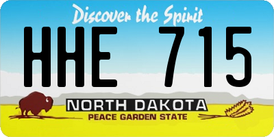 ND license plate HHE715