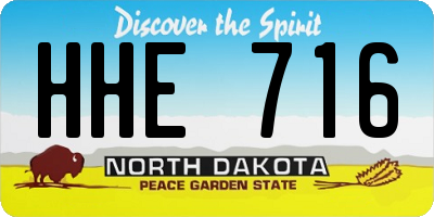 ND license plate HHE716