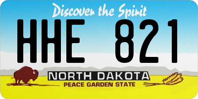 ND license plate HHE821