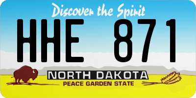ND license plate HHE871