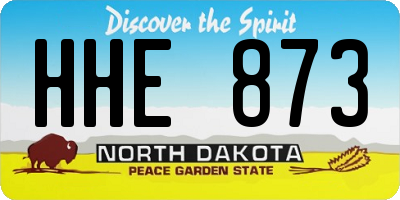 ND license plate HHE873