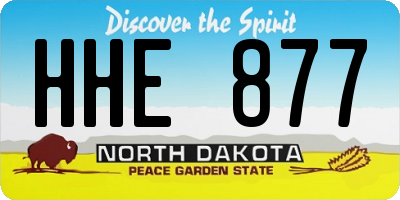 ND license plate HHE877