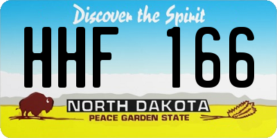ND license plate HHF166