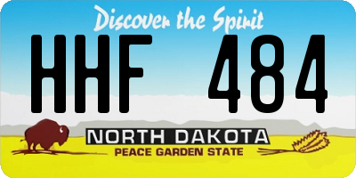 ND license plate HHF484
