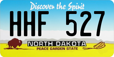 ND license plate HHF527
