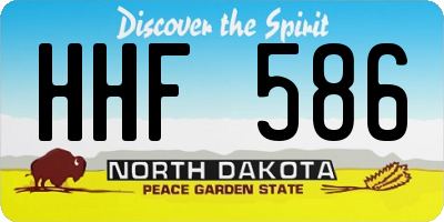 ND license plate HHF586