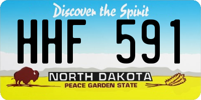 ND license plate HHF591