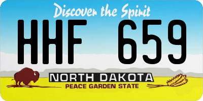 ND license plate HHF659