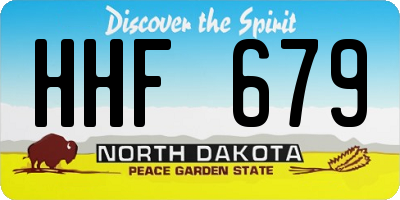 ND license plate HHF679