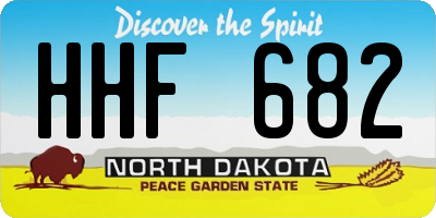 ND license plate HHF682