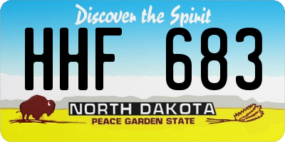 ND license plate HHF683