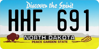 ND license plate HHF691