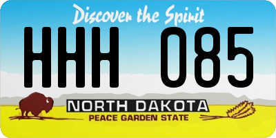 ND license plate HHH085