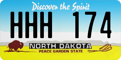 ND license plate HHH174