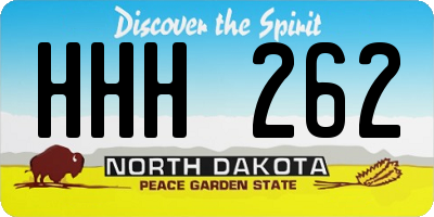 ND license plate HHH262