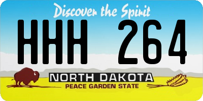 ND license plate HHH264