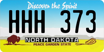 ND license plate HHH373