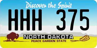 ND license plate HHH375