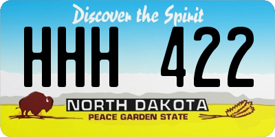 ND license plate HHH422