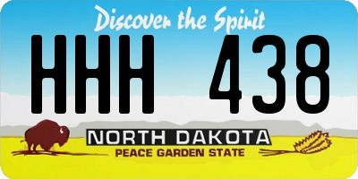 ND license plate HHH438