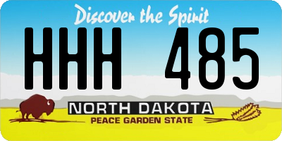 ND license plate HHH485
