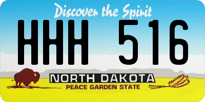 ND license plate HHH516