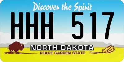 ND license plate HHH517