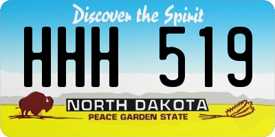 ND license plate HHH519