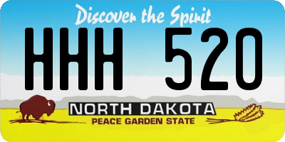 ND license plate HHH520