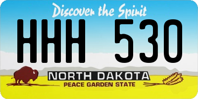 ND license plate HHH530
