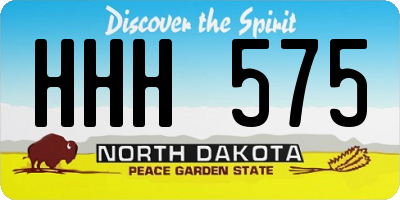 ND license plate HHH575