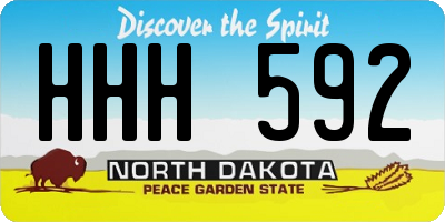ND license plate HHH592