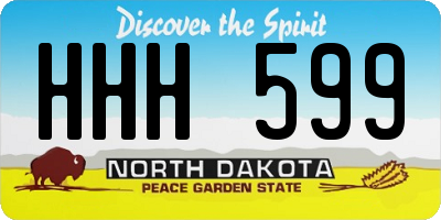 ND license plate HHH599