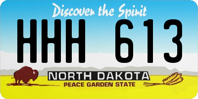 ND license plate HHH613