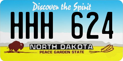 ND license plate HHH624