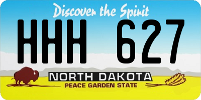 ND license plate HHH627