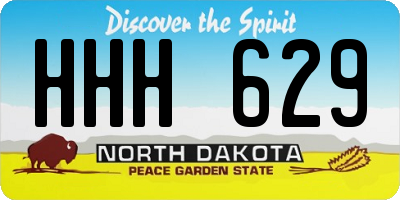 ND license plate HHH629