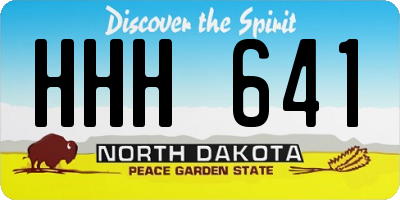 ND license plate HHH641