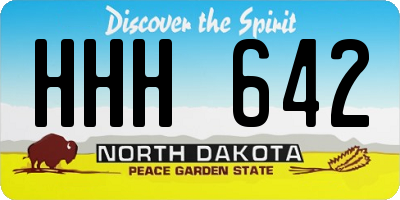 ND license plate HHH642