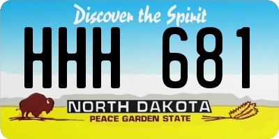 ND license plate HHH681