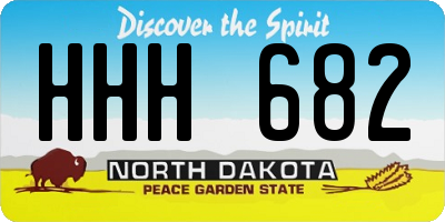 ND license plate HHH682